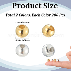 600 шт. 2 цвета железные дистанционные бусины&nbsp;IFIN-PA0001-03