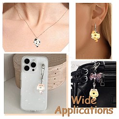 30 шт. 6 цвета непрозрачные подвески из смолы&nbsp;RESI-CJ0004-93