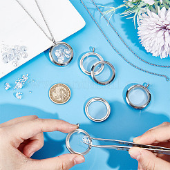 Набор для самостоятельного изготовления ожерелья-кулона из нержавеющей стали 304 в виде купола STAS-DR0001-02P