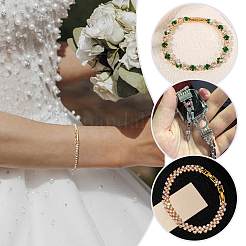 6 стиль латунных застежек для часовых ремешков KK-PH0013-20