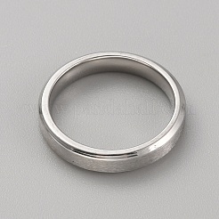 Простое кольцо из нержавеющей стали для мужчин и женщин RJEW-WH0015-06C