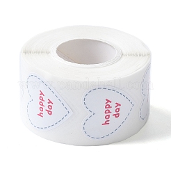 500 шт. сердце с наклейками-словами благодарности DIY-U008-01A