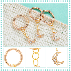 Подвески для обуви в форме полумесяца из кубического циркония из сплава PALLOY-AB00006