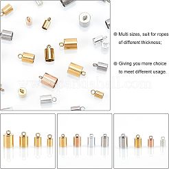 32 шт. 16-х стилевое ионное покрытие (IP) наконечники шнура из нержавеющей стали 304 STAS-UN0027-89