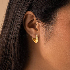 2 пара двухцветных серег-колец с прозрачными кубическими цирконами из латуни для женщин&nbsp;EJEW-GO0001-06