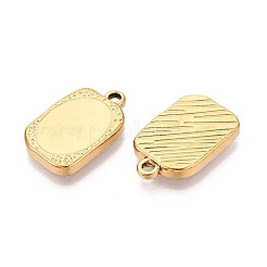 Оправы для подвесок из нержавеющей стали 304 в виде кабошонов STAS-T067-19G