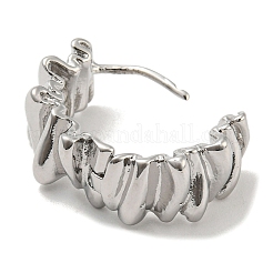 Латунные серьги обруча EJEW-R159-01P