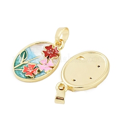 Латунные микропаве прозрачные подвески с фианитом KK-L235-05E-G