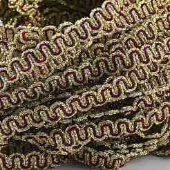 Ажурная гофрированная кружевная лента OCOR-H105-01