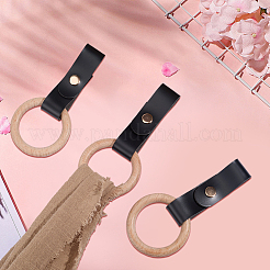 3шт держатель для полотенец из искусственной кожи&nbsp;HJEW-CN0001-37