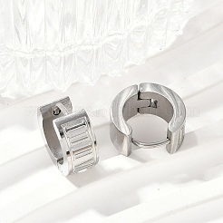 Серьги-кольца из нержавеющей стали 304 с эффектом полировки&nbsp;EJEW-M001-39P