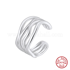 925 кольцо-манжета из стерлингового серебра для женщин RJEW-H257-02S