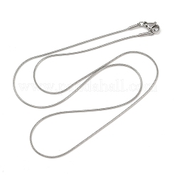 Устойчивые к потускнению модные унисекс 201 нержавеющая сталь змеиные цепи ожерелья&nbsp;NJEW-L043-06P