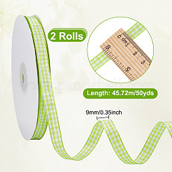 Нейлоновая лента с узором «тартан» для аксессуаров одежды OCOR-WH0097-55A