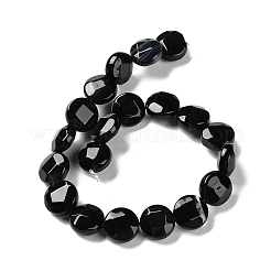 Натуральный черный агат бисер нитей&nbsp;G-K357-B01-01