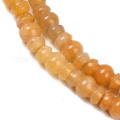 Природный Топаз нефрита бисер нитей G-P595-B03-01
