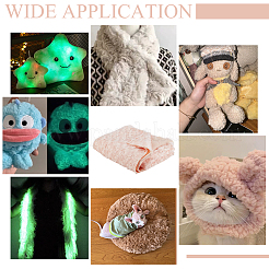 Супермягкие полиэстеровые ворсистые ткани DIY-WH0558-27B