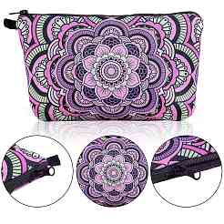 6шт 6 цвета полиэфирный брезент на молнии косметические мешочки ABAG-SZ0001-25