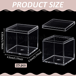 Прозрачный пластиковый кейс для минифигурок&nbsp;ODIS-WH0043-152E