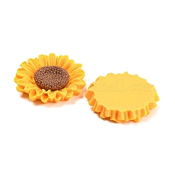 Кабошоны цветка из непрозрачной смолы RESI-H151-05B