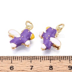 Латунь эмаль подвески&nbsp;KK-T072-27A-G