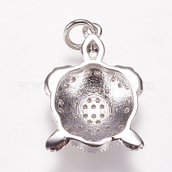 Латунные микро проложить кубического циркония подвески ZIRC-K074-27-04P