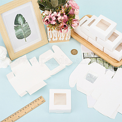 Квадратные бумажные коробки с прозрачным окном&nbsp;SOAP-DJ0001-02B-03