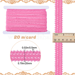 20 м полиэстеровая эластичная кружевная лента с оборками OCOR-GF0003-37A
