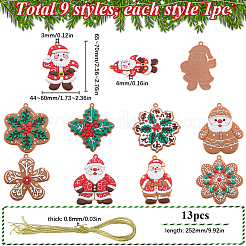 1 комплект рождественских пластиковых подвесок&nbsp;DIY-SC0026-46A