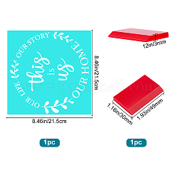 2шт слово это мы шаблон самоклеящийся трафарет для шелкографии DIY-GF0004-07