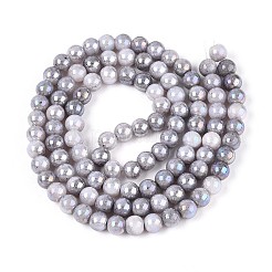 Гальванические непрозрачные стеклянные бусины&nbsp;EGLA-T026-8mm-05A