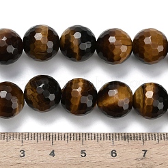 Природных тигровый глаз бисер нитей&nbsp;G-L642-F01-12mm