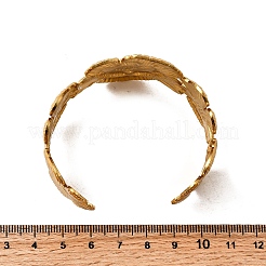 Браслеты-манжеты из нержавеющей стали 304 BJEW-L705-04B-G