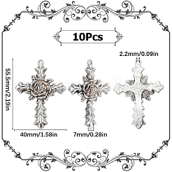 10 шт. большие подвески из сплава в тибетском стиле FIND-SC0005-83