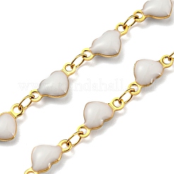 Ионное покрытие (ip) позолоченные цепочки из нержавеющей стали 304 в форме сердца NJEW-E098-02G-06