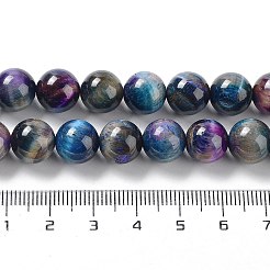 Натуральные радужные бусины «Тигровый глаз»&nbsp;G-NH0002-A01-C01