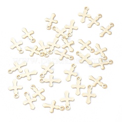 Маленькие подвески-крестики из нержавеющей стали 304 STAS-H149-01G