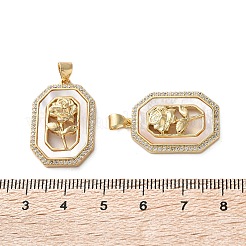 Латунные микро проложить кубического циркония подвески&nbsp;KK-U070-16G