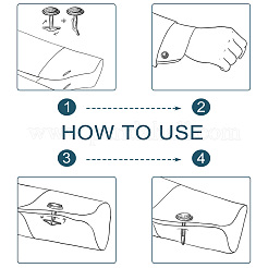 24 шт. 3-х стилевые запонки из латуни с покрытием KK-PH0006-69