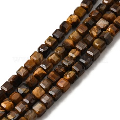 Природных тигровый глаз бисер нитей G-F797-A20-01