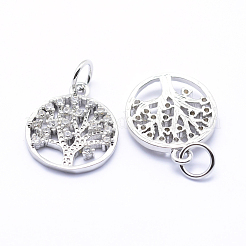 Латунные микро проложить кубического циркония подвески&nbsp;ZIRC-L070-06P