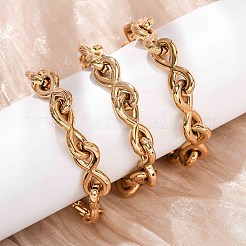 Цепочка-подвеска в виде знака бесконечности из нержавеющей стали 304 для женщин и мужчин&nbsp;NJEW-F363-04G