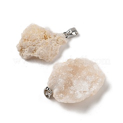 Подвески из необработанного натурального агата друзы&nbsp;G-H084-07P-01