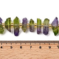 Гальванические природный кристалл кварца бусы пряди G-F800-D10