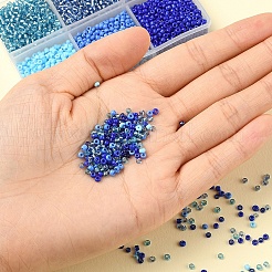 4500шт 6 стиля 12/0 стеклянных бисера SEED-YW0001-27C