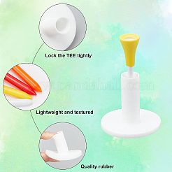 12 шт. двухцветные пластиковые двойные ти для гольфа&nbsp;AJEW-CA0001-62