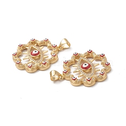 Подвески из латуни с эмалью в стойку&nbsp;KK-D087-27G