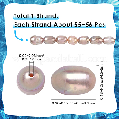 1 нить бусин из натурального культивированного пресноводного жемчуга PEAR-SC0001-44