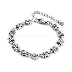 Браслеты-цепочки из нержавеющей стали 304 для женщин BJEW-Z143-07P