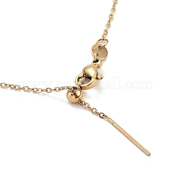 Ионное покрытие (ip) регулируемые ожерелья из нержавеющей стали 304 с цепочкой&nbsp;NJEW-K270-06G